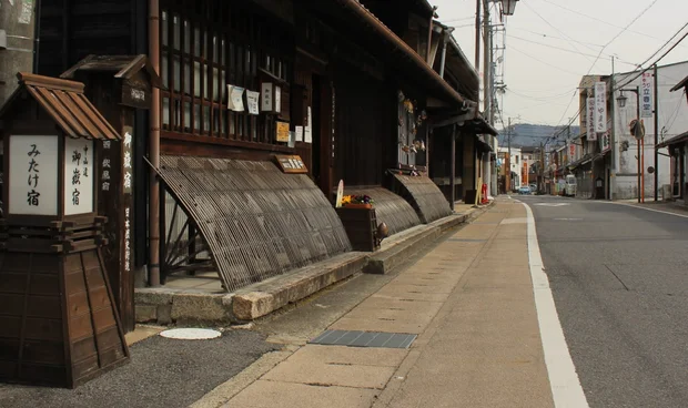 中山道・御嵩宿の町並み